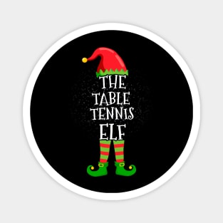 Table Tennis Elf Family Matching Christmas Group Funny Gift Magnet